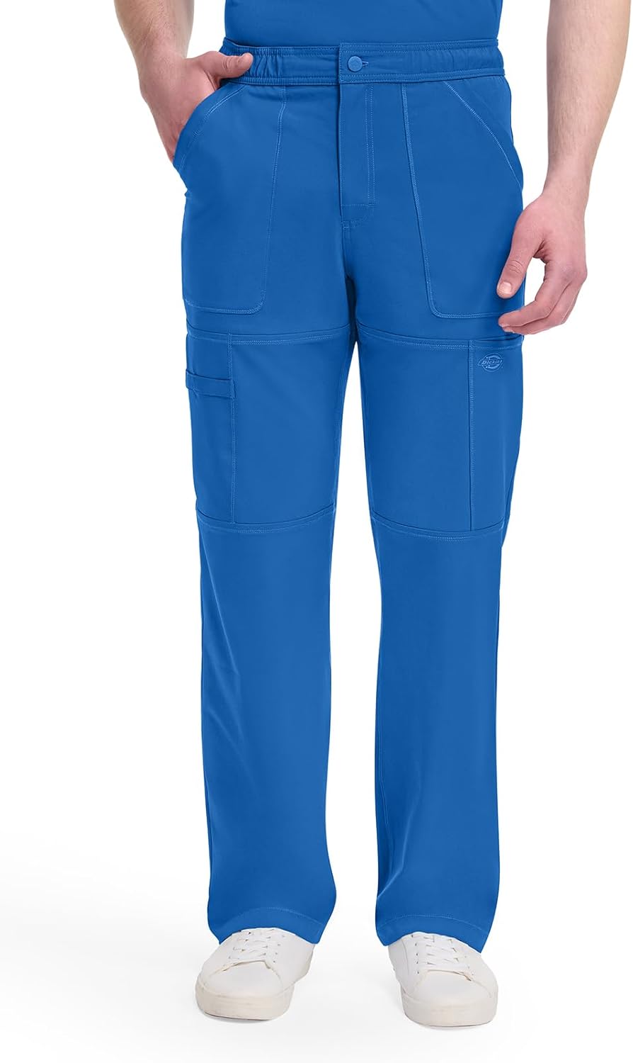 Dickies Dynamix Scrub Pants for Men with Zip Fly and Stretch