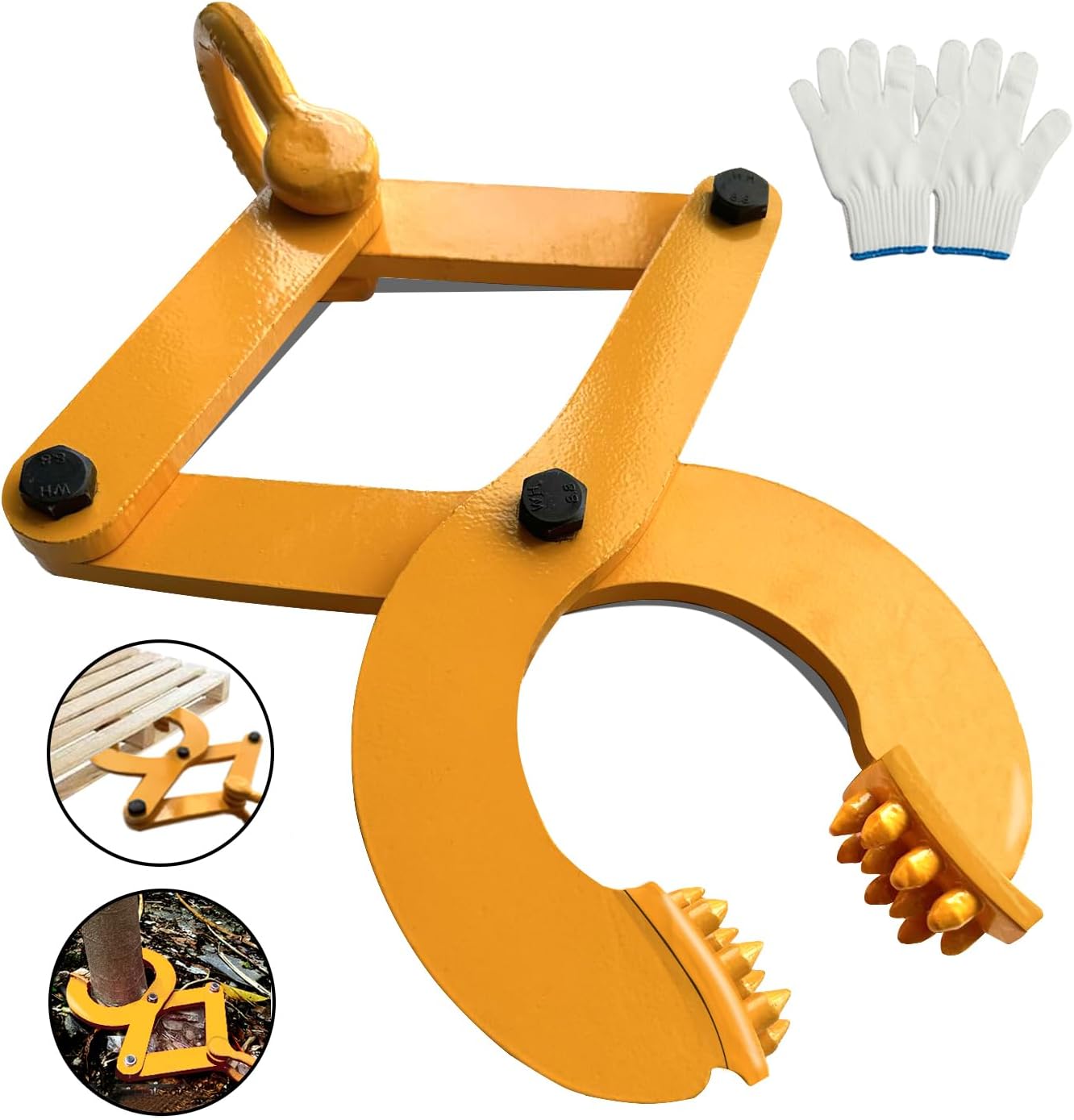 6090lbs Pallet Puller Clamp Heavy Duty Steel for Easy Lifting