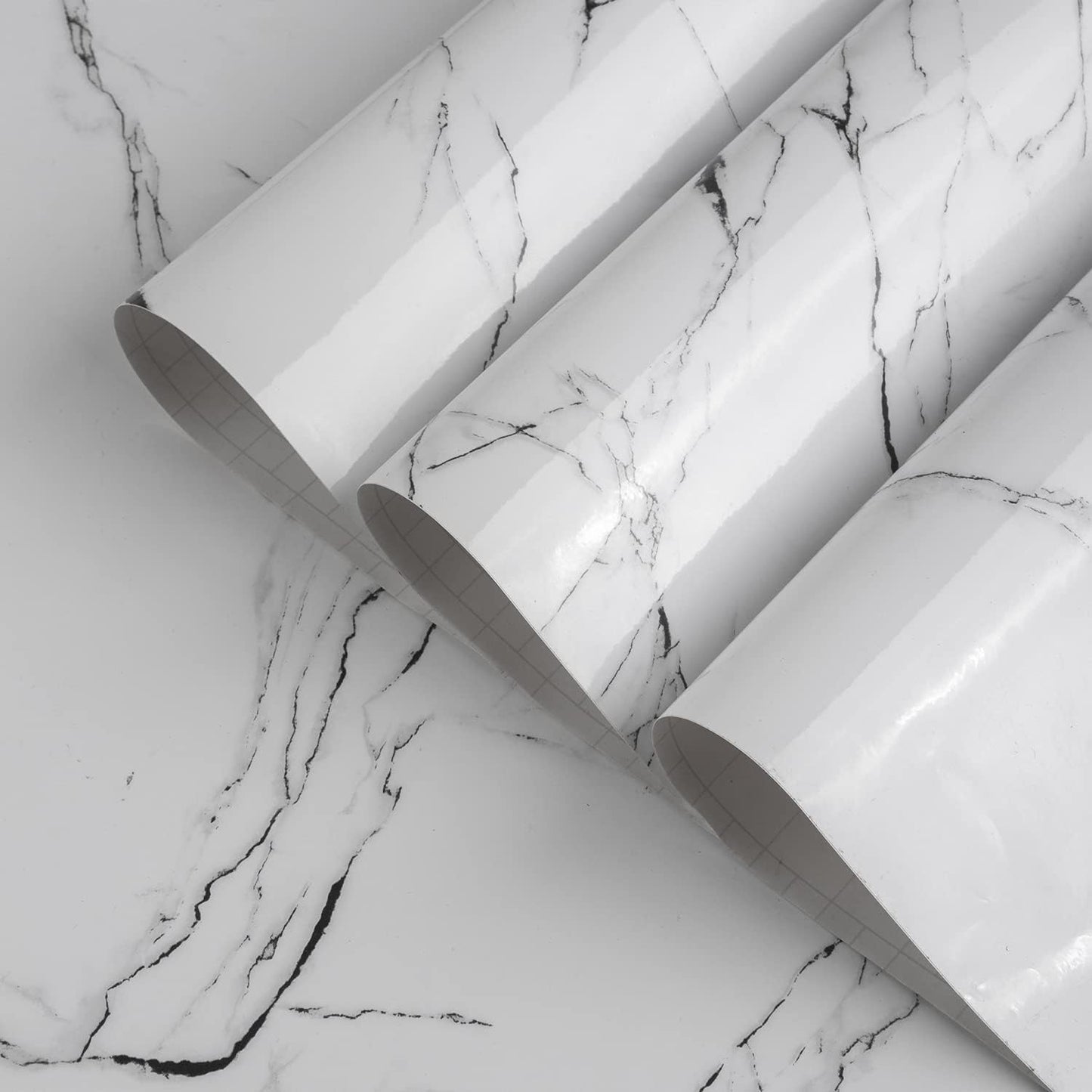Extra Wide Black White Marble Wallpaper for Easy Home Upgrade