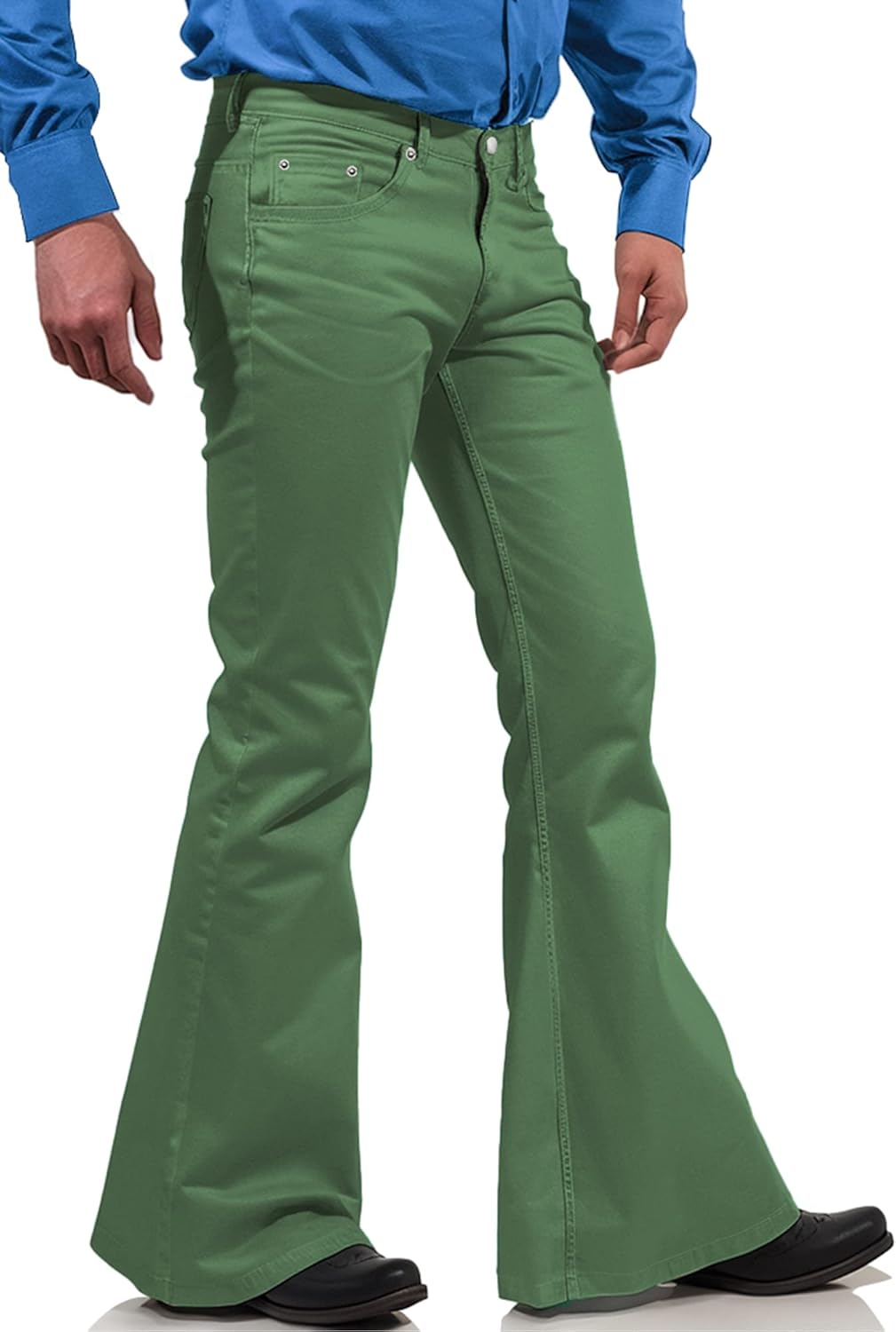 70s Disco Pants for Men - Vintage Denim Bell Bottom Jeans