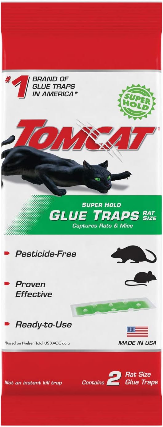 Tomcat Super Hold Glue Traps: Catch pests fast!