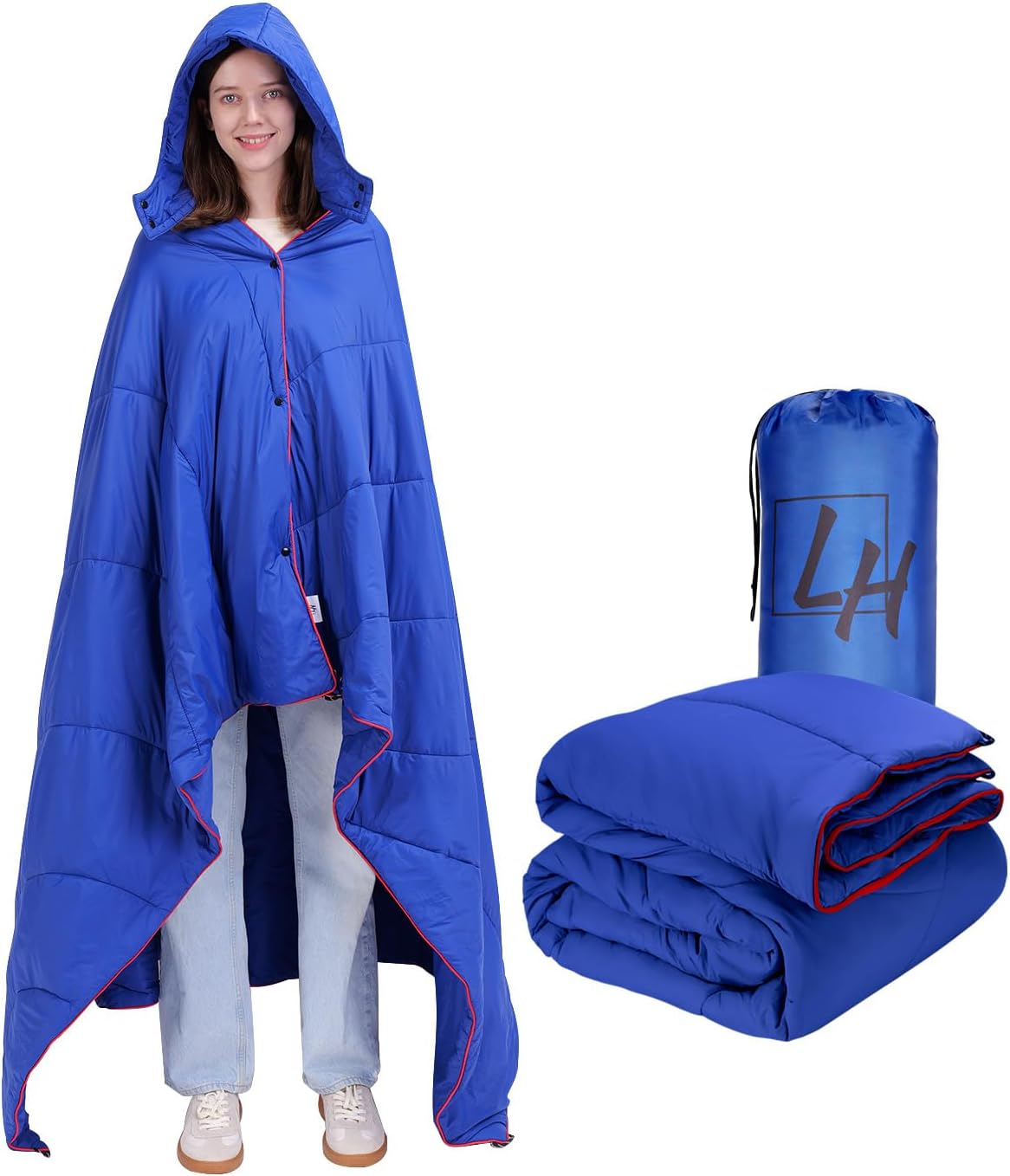 Lightweight Waterproof Puffy Blanket for Two - Cozy On-the-Go!