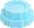 COLOSUS Disposable Plastic Plates 60 Pack Light Baby Blue - Heavy Duty