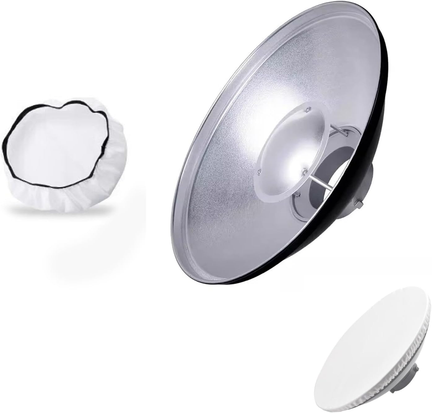 Godox 16.5inch Silver Beauty Dish for Stunning Portraits