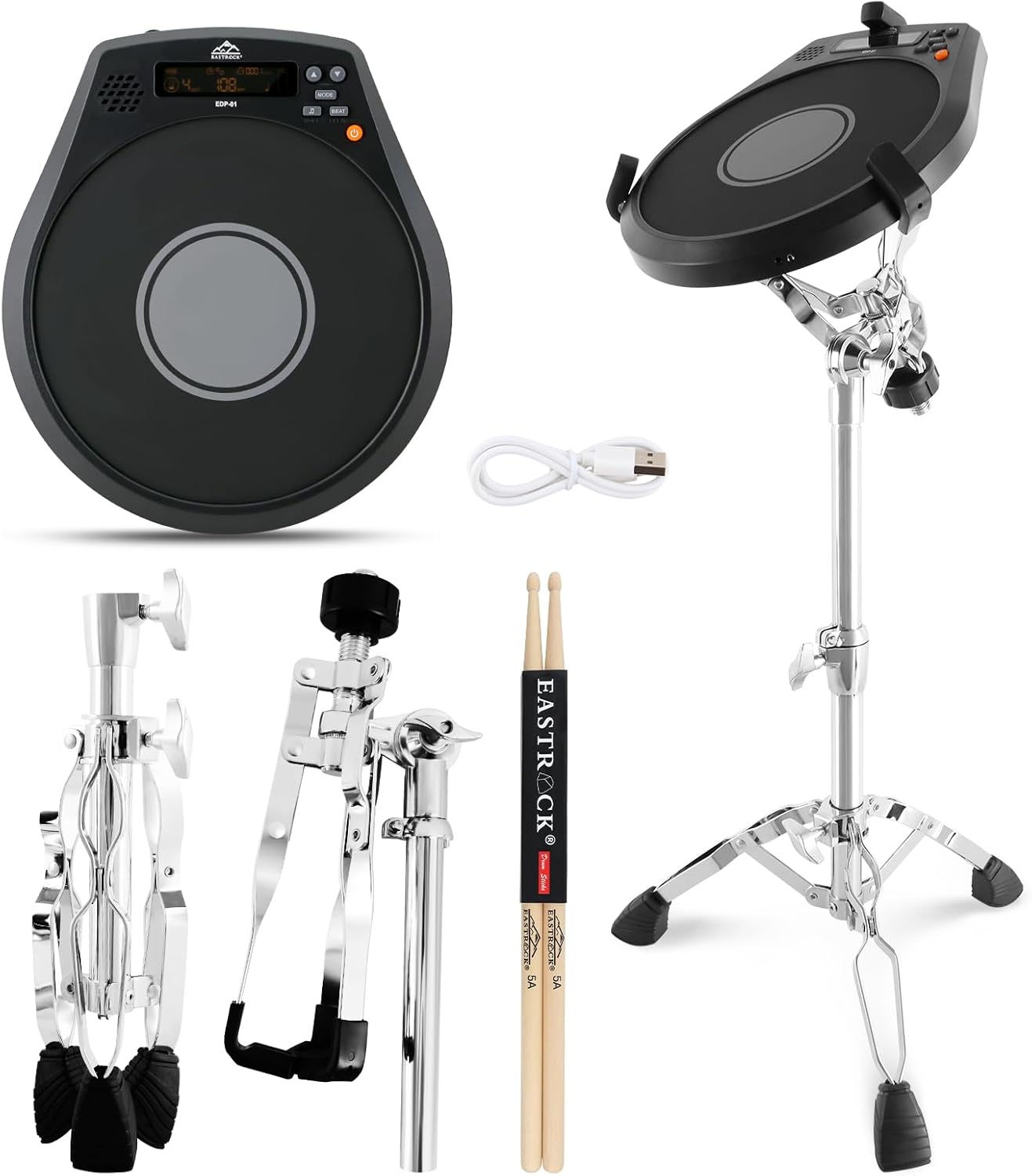 EASTROCK Electronic Practice Drum Pad: Perfect for All Levels