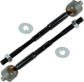 TRQ Front Inner Tie Rod Set for 2007-2012 Nissan Sentra