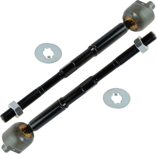 TRQ Front Inner Tie Rod Set for 2007-2012 Nissan Sentra
