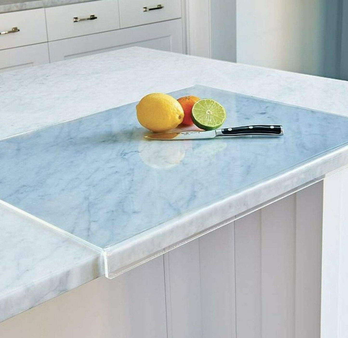 Clear Cutting Board for Kitchen with Non Slip 24in x 18in Size