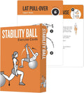 Stability Ball Workout Cards - 62 Exercise Deck for Home Workouts