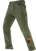 TACVASEN Men's Winter Work Pants Fleece Lined Waterproof Insulated