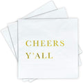 Gold Foil Christmas Napkins by Sunshine Supply