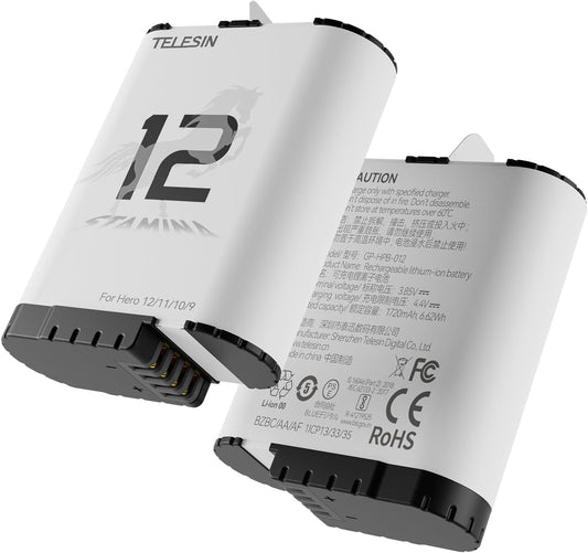 TELESIN Enduro Battery 2-Pack for GoPro 12 11 10 9 Review