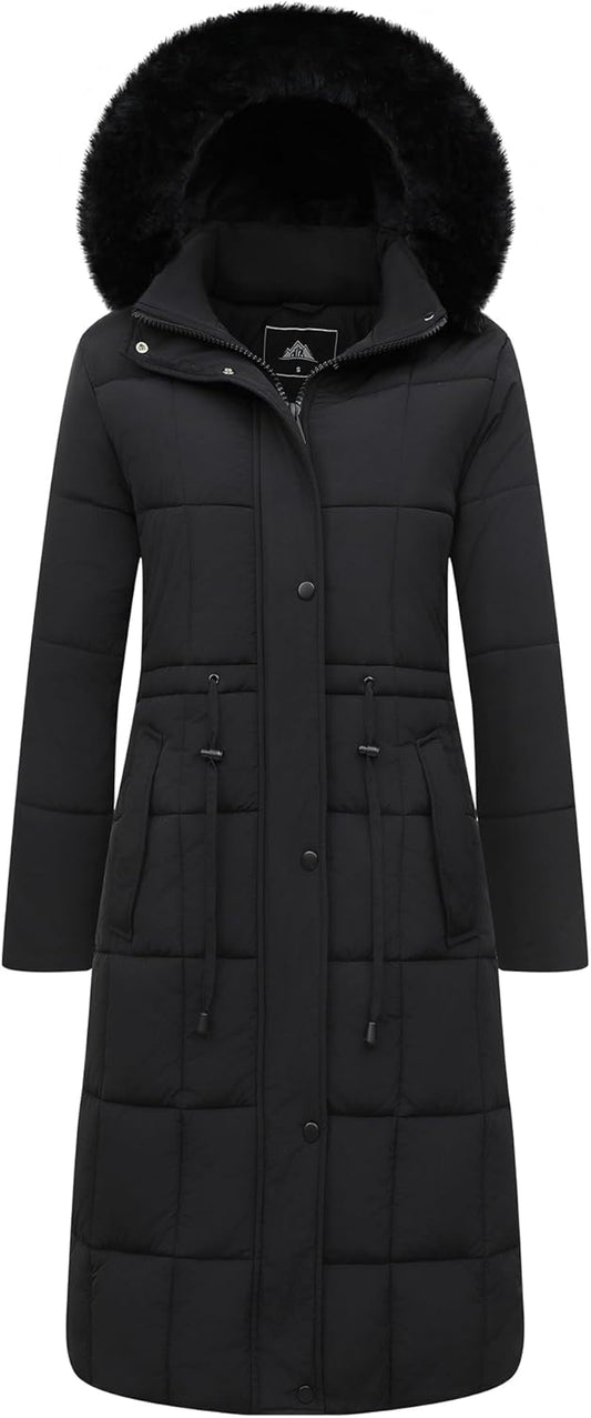 GOLDLADIES Women's Winter Coat Long Waterproof Parka for Cold Weather