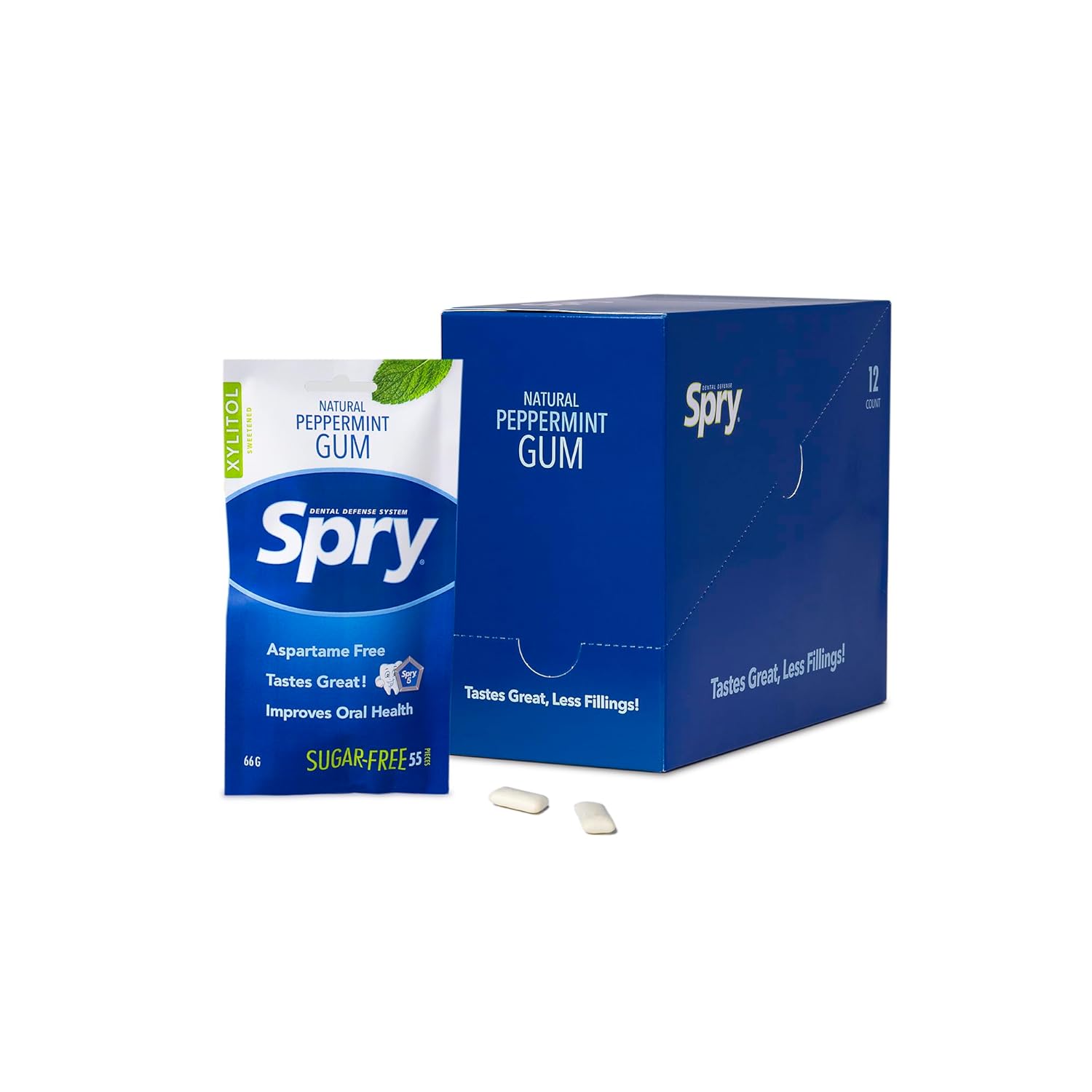 Spry On The Go Peppermint Gum - Sugar-Free Dental Defense