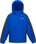 Boy's Waterproof Ski Jacket - Warm Fleece Lined Winter Coat