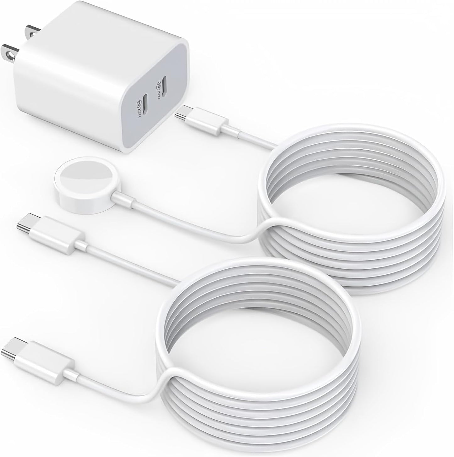 Nuinno Fast Dual Charger: for Apple Watch & iPhone | Apple MFi Certified