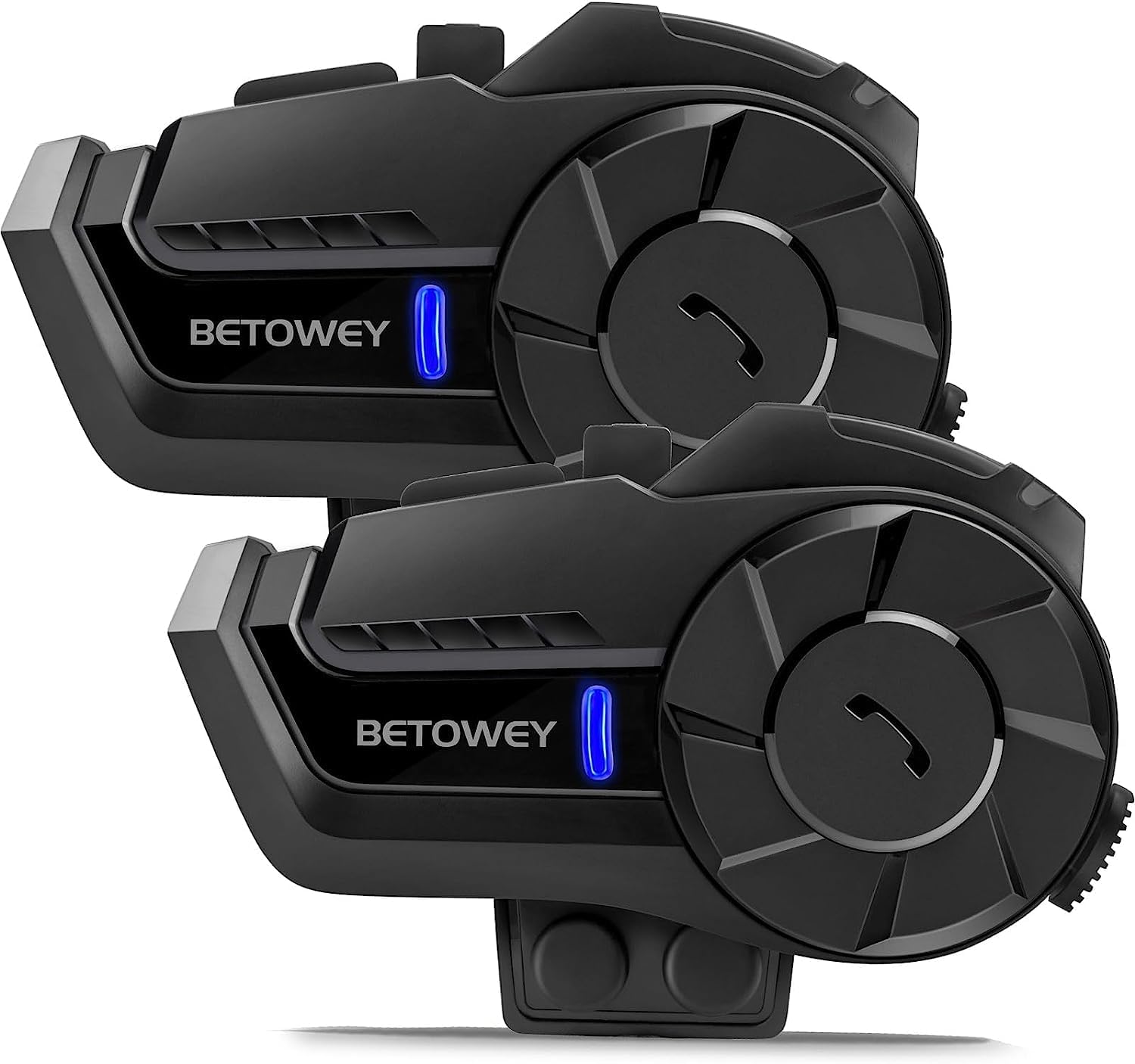 BETOWEY Motorcycle Helmet Bluetooth Headset for Clear Audio