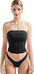 Women Sexy Tube Top Summer Y2K Going Out Double Lined Basic Tank Top