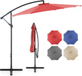 DUMOS 10FT Cantilever Patio Umbrella - Offset Shade with Tilt