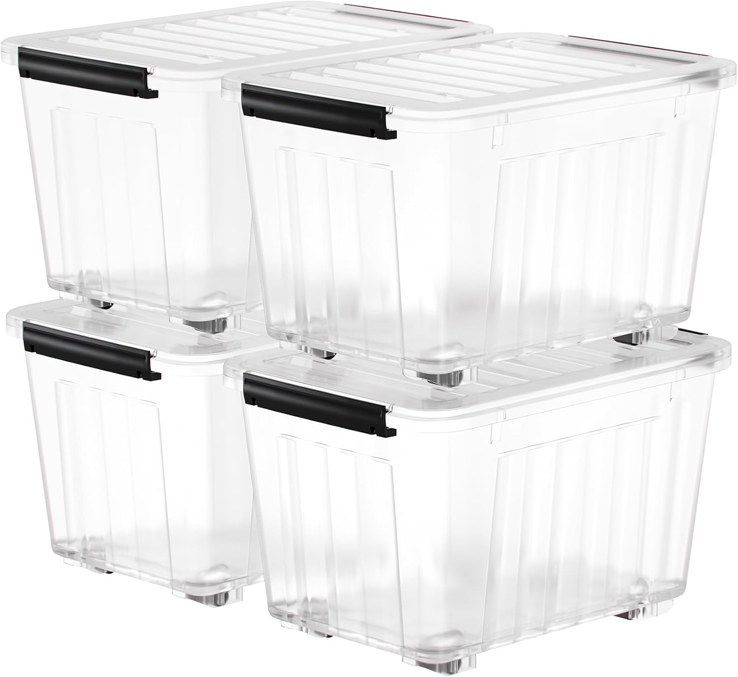 Nazhura 97 Quart Plastic Storage Bin: Stackable Storage Solution
