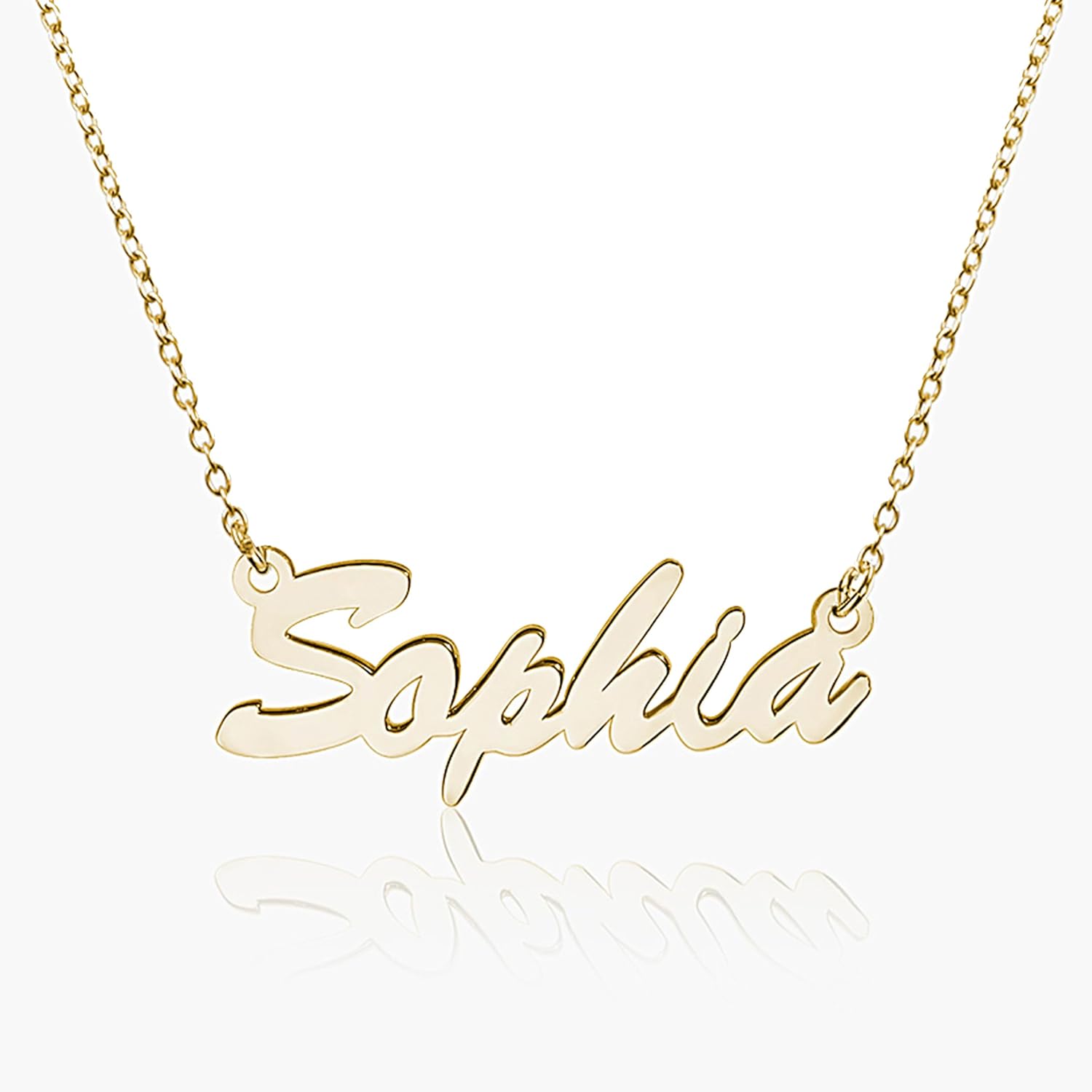 Custom Name Necklace for Women in Sterling Silver or Gold