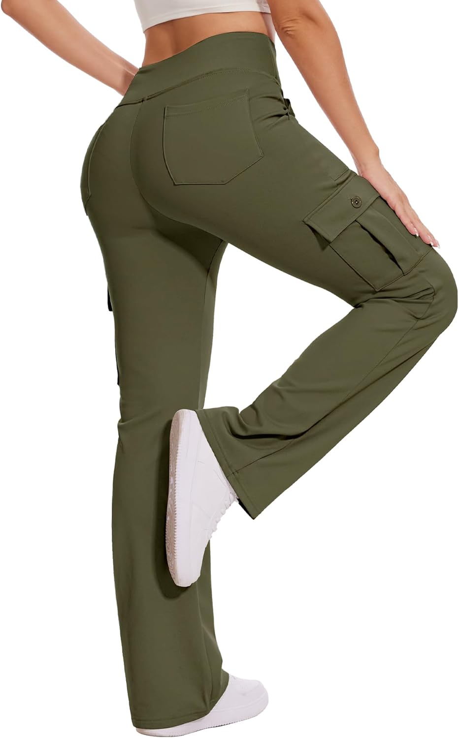 Yoga Flare Leggings for Women with 6 Pockets for Comfort
