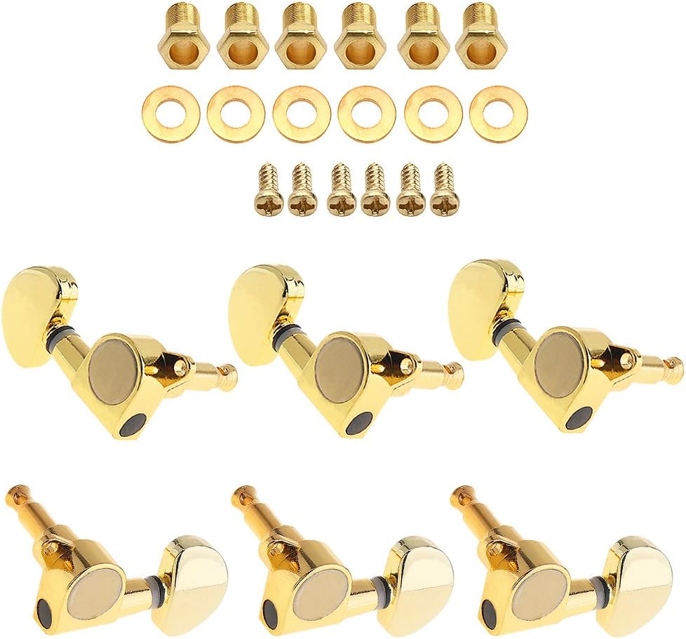 OriGlam Gold Guitar Tuners Set - Precise Tuning for Electric/Acoustic