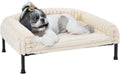 Elevated Dog Bed with Bolster Cushion for Small Dogs - Plush
