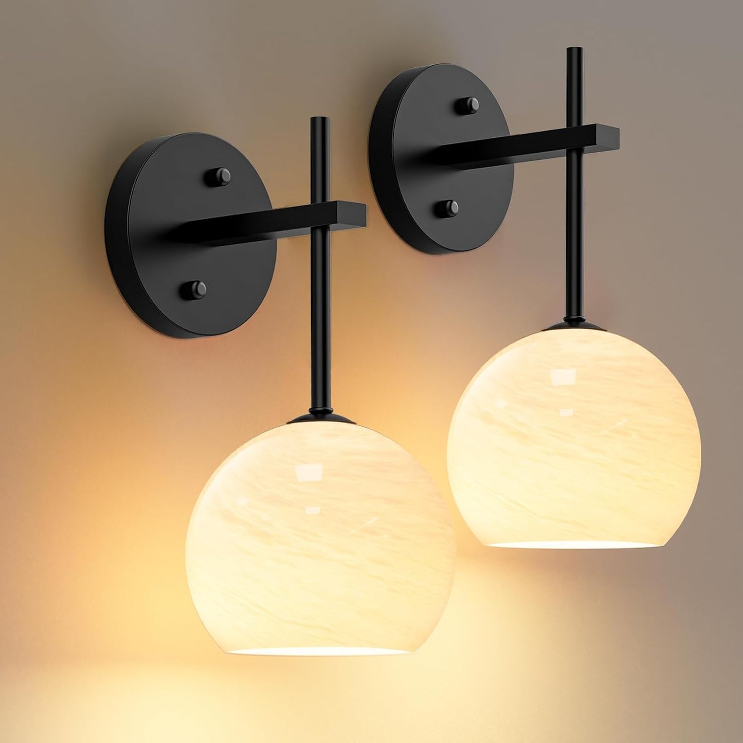 MOITA Wireless Battery Operated Wall Sconces with Remote Control