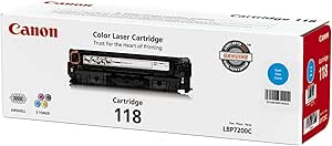 Canon Original 118 Toner Cartridge - High Yield Cyan for Printing