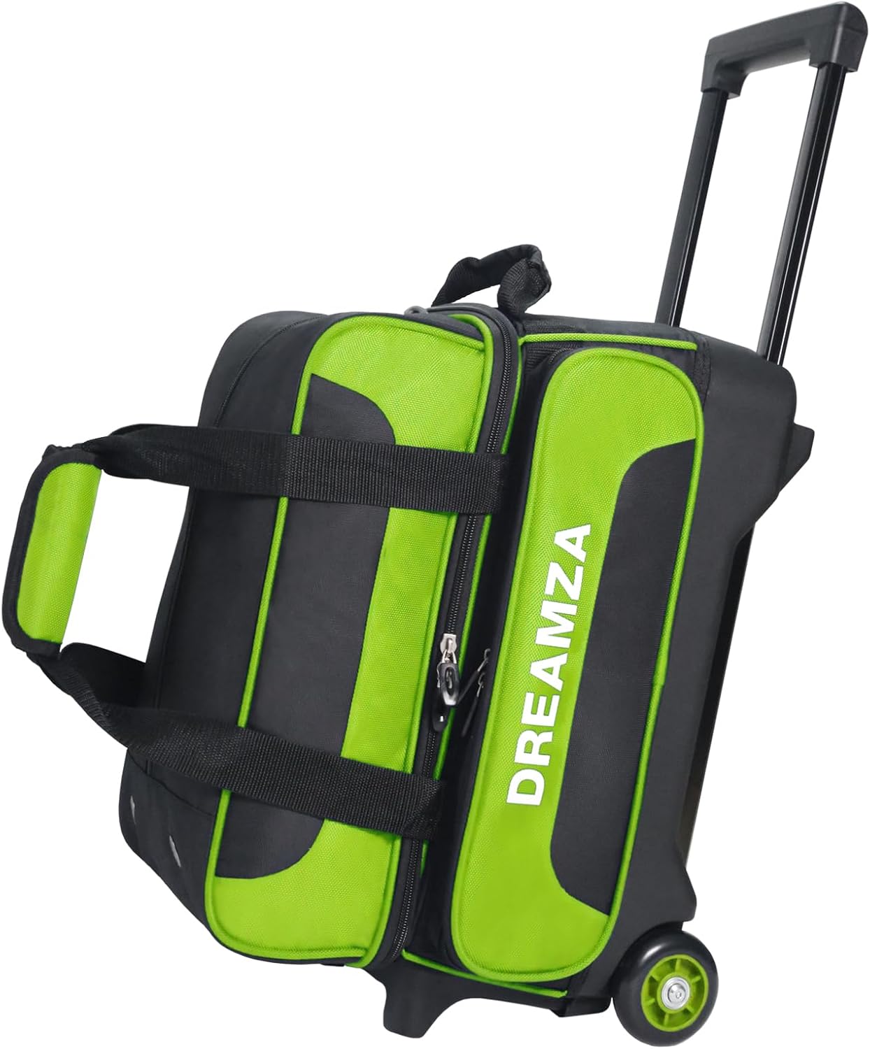 2 Ball Bowling Bag with Wheels for Easy Transport and Storage