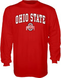 Blue 84 Men's Long Sleeve T Shirt Line Up Secondary Color - Buckeyes