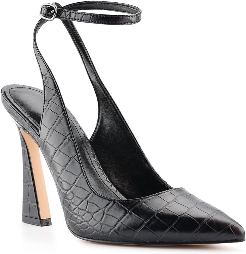Womens Closed Toe Ankle Strap Heels for Elegant Occasions