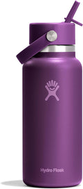 Hydro Flask Wide Mouth Flex Straw Bottle 32 oz - Keeps Drinks Cold