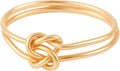 Handmade Double Knot Gold Filled & Sterling Silver Ring - Elegant
