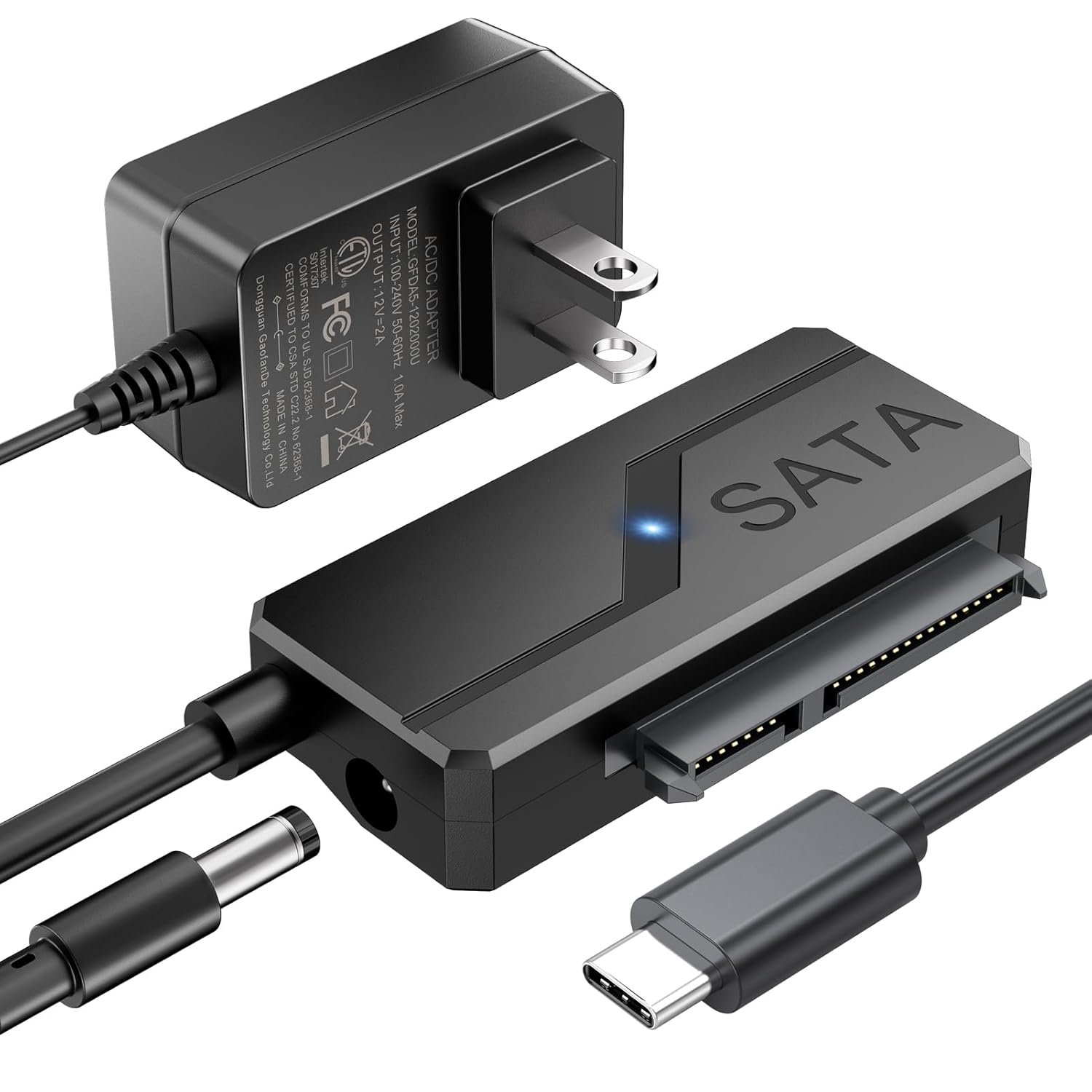 High-Speed 20TB SATA to USB C Adapter by CLAVOOP