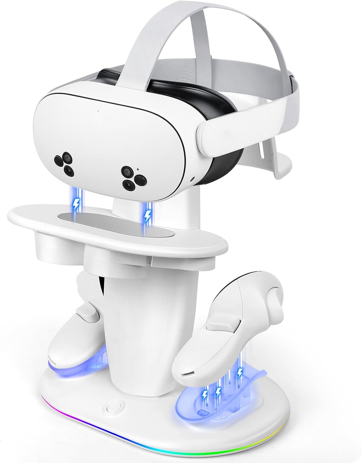 HURRA Charging Dock for Meta Quest 3S/3/2/Pro with RGB Fast Charging