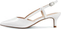 Womens Low Kitten Heels Slingback Pumps - Elegant 2in Comfort