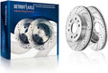 Front Drilled & Slotted Brake Rotors 12.99 in - Reliable Stopping