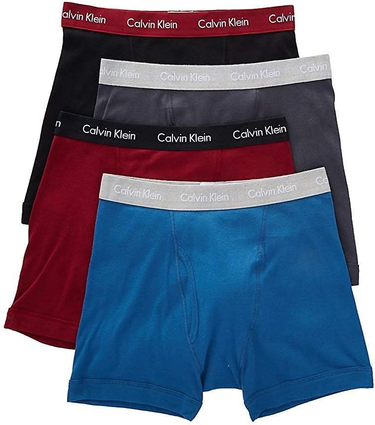 Calvin Klein Mens Cotton Classics 3-Pack Boxer Briefs for Comfort