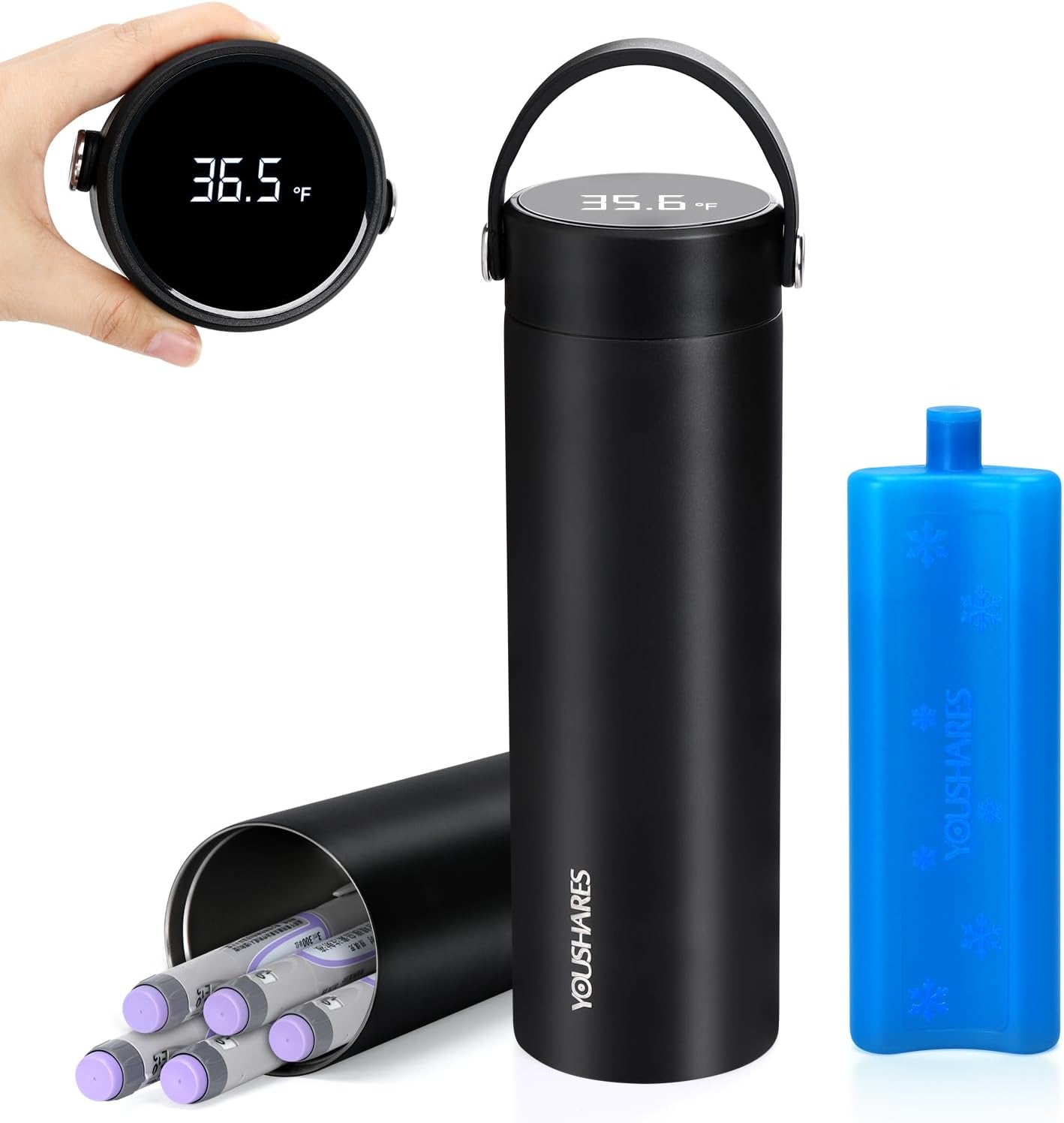 YOUSHARES Insulin Cooler Travel Case for Diabetic Needs
