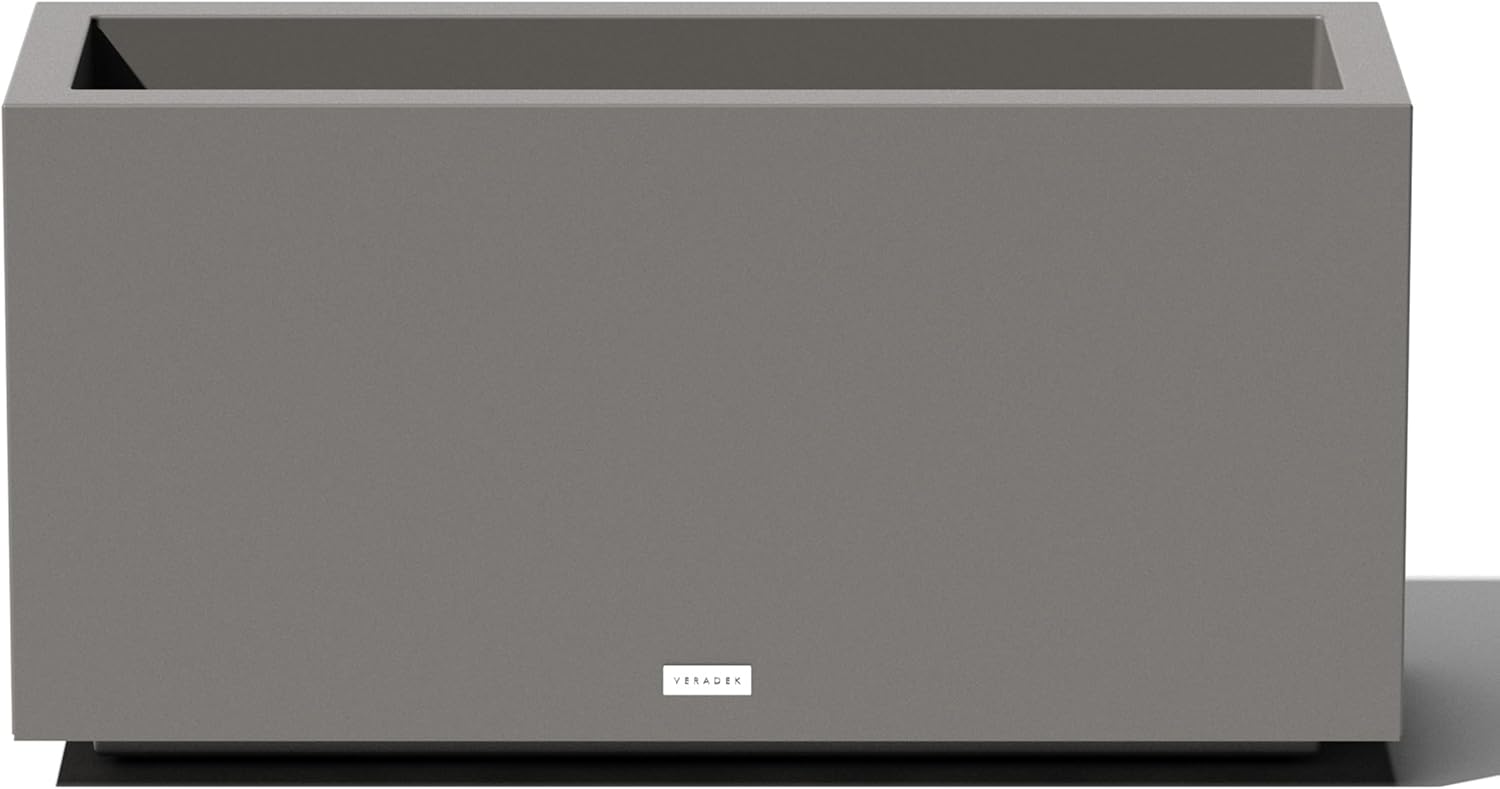 Veradek Block Series Long Box Planter for Indoor or Outdoor Use