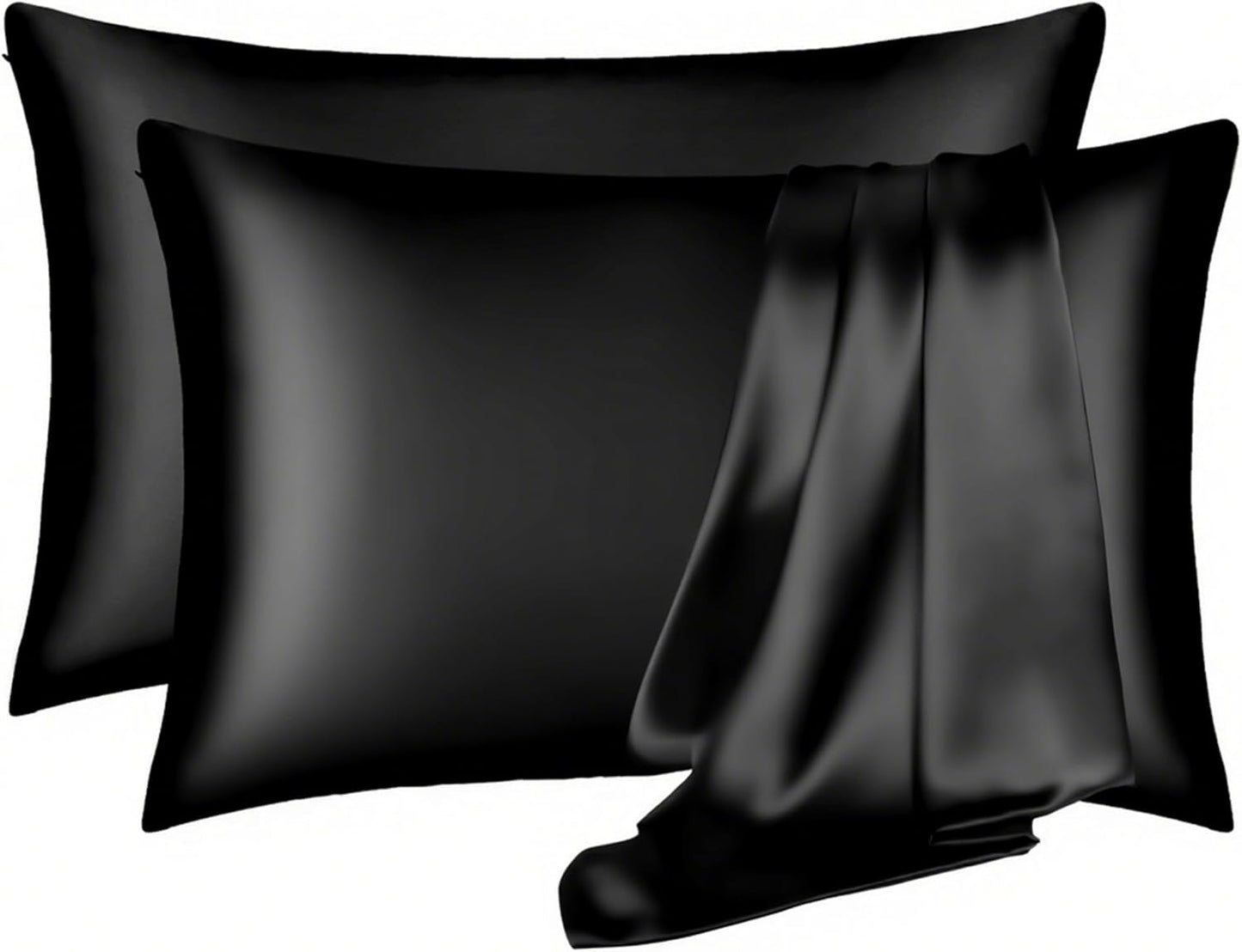 Silk Pillowcase 2 Pack for Hair and Skin, King Size Set