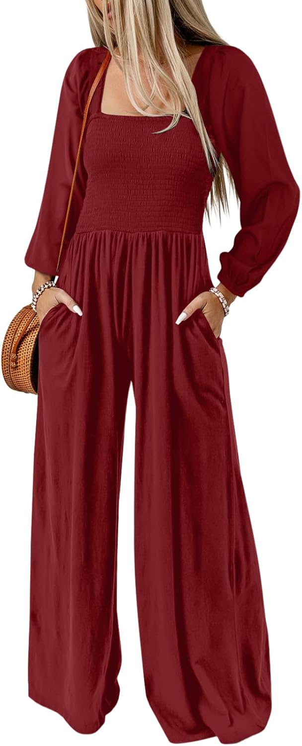 Dokotoo Women's Casual Loose Overalls Jumpsuits for Summer Fun