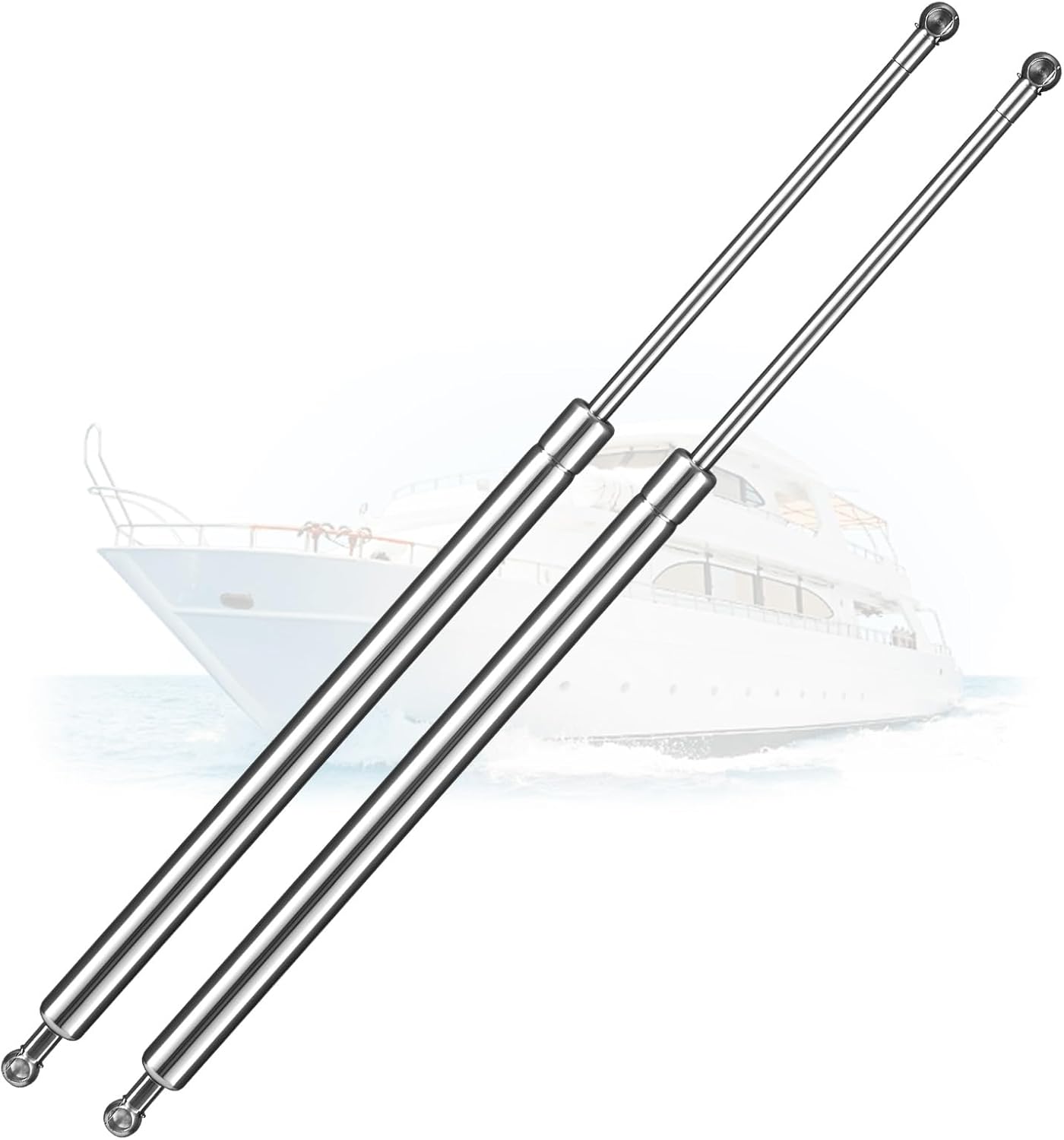 ARANA 28 Inch 200LB Stainless Steel Gas Struts for Heavy Lids