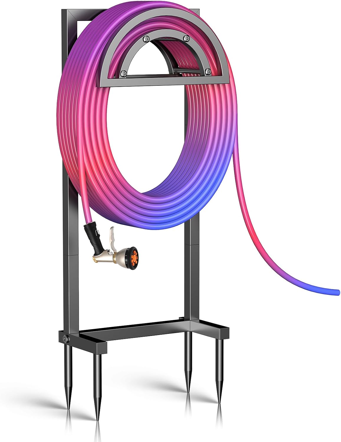 Heavy Duty Garden Hose Holder with Detachable Design for Outdoors