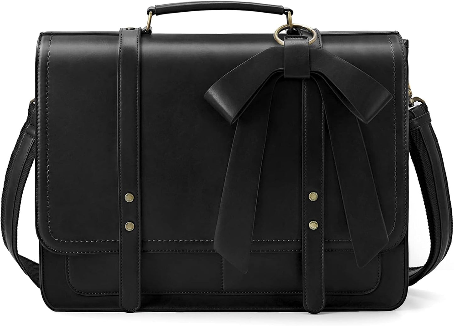 ECOSUSI Women Briefcase PU Leather Laptop Bag for 15.6 in