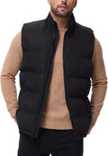 JIHUILAI Men's Puffer Vest: Warm, Lightweight, Water-Resistant