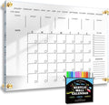 Classic Acrylic Calendar for Wall Oversize - Clear Monthly Planner