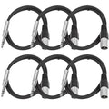 Seismic Audio SATRXL-M2 2-Feet XLR Male to 1/4-Inch TRS Cable